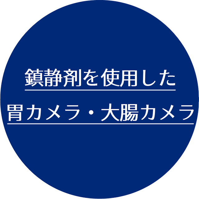鎮静剤を使用した胃カメラ・大腸カメラ